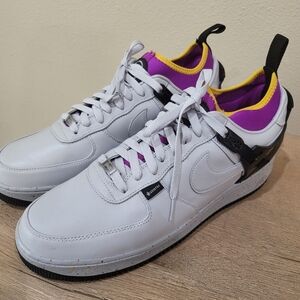 Stylish White and Purple Men's Sneakers